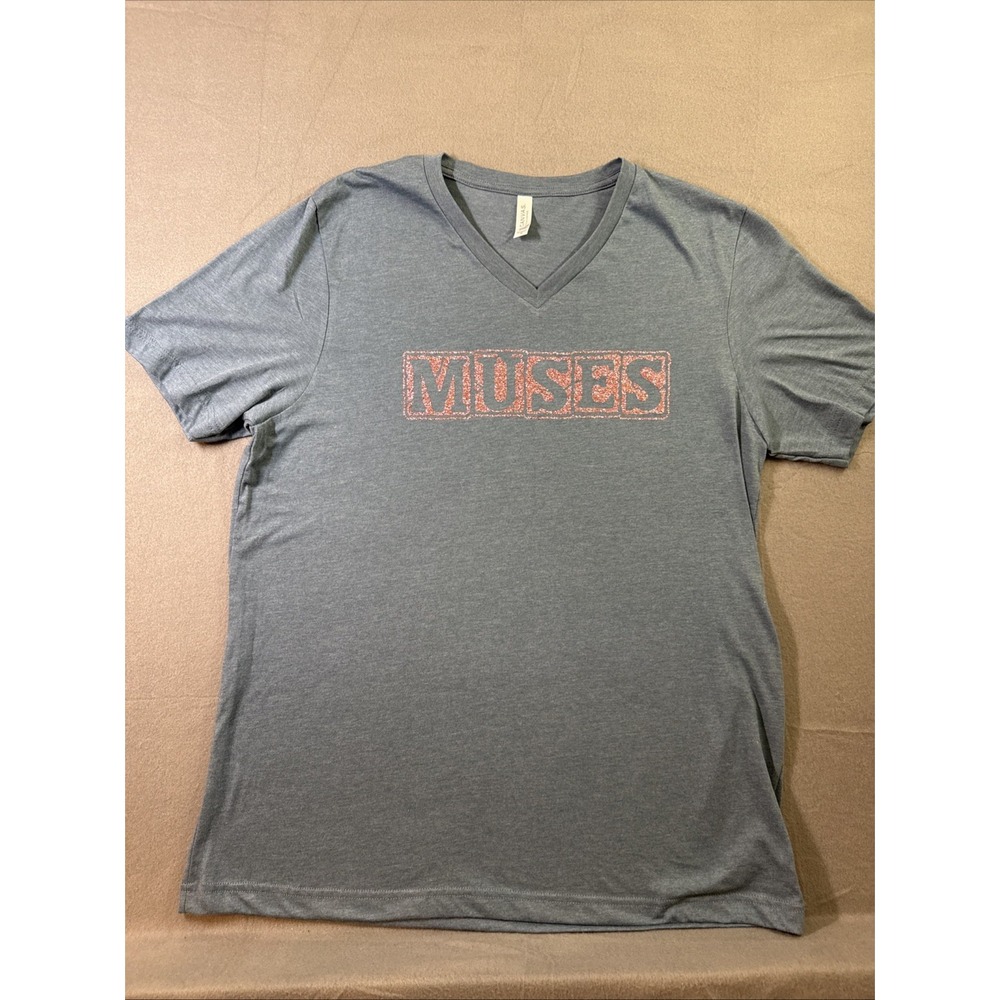 Bella Canvas Tshirt Muses Print In Pink Glitter Women's XL